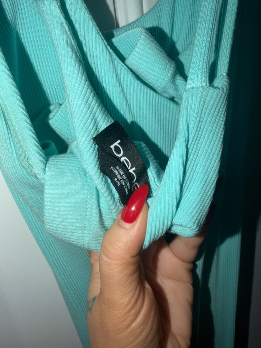 Bebe Turquoise Maxi Dress - Picture 3 of 3